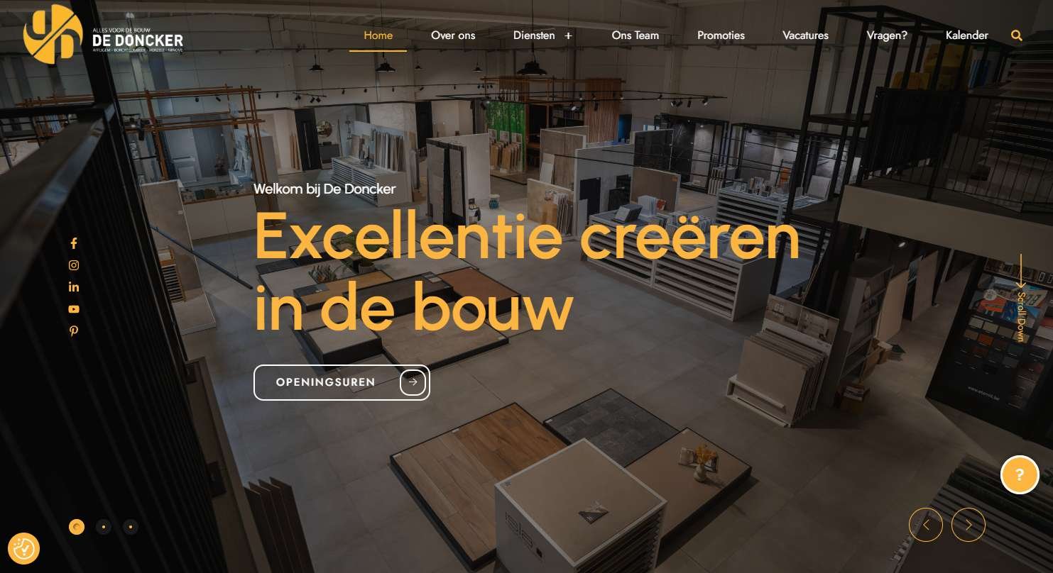 De Doncker website redesign