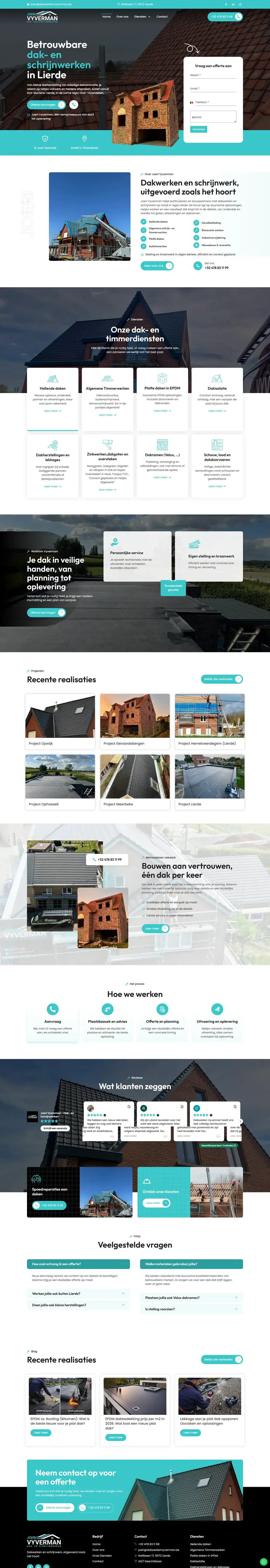 Website Dakwerken Vyverman